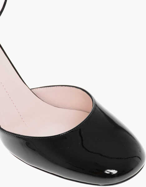 Pantofi stiletto Roger Vivier Patent Leather Pumps With Ankle Strap And Statement Heel 9Cm Black Femei (BM 18952474) 4