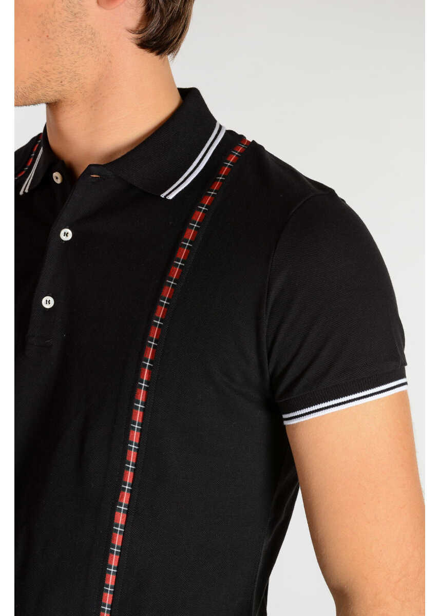 Tricouri Polo DSQUARED2 Embroidery Cotton Polo Black Barbati (BM 18952486) 3