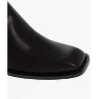 Incaltaminte Khaite Dama - Botine Khaite Leather Austin Western Booties With Elastic Inserts 7Cm Brown Femei (BM 18952510) - B-mall.ro