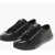 Maison Margiela Mm22 Solid Color Leather Tabi Low Top Sneakers Black