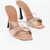 D'ACCORI Satin Lust Mules With Rhinestones 9Cm Pink