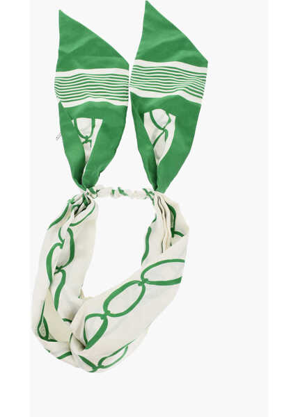Esarfe Elisabetta Franchi Silk Headband Green Femei (BM 18952597) 2