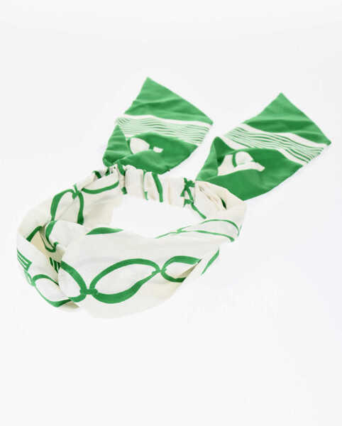 Esarfe Elisabetta Franchi Silk Headband Green Femei (BM 18952597) 1