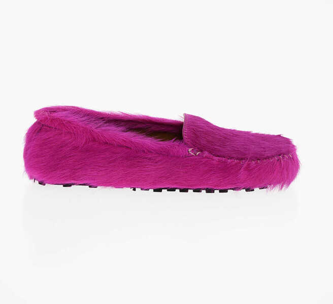 Mocasini Marni Fur Pony Loafers With Rubber Sole Pink Barbati (BM 18952600) 3
