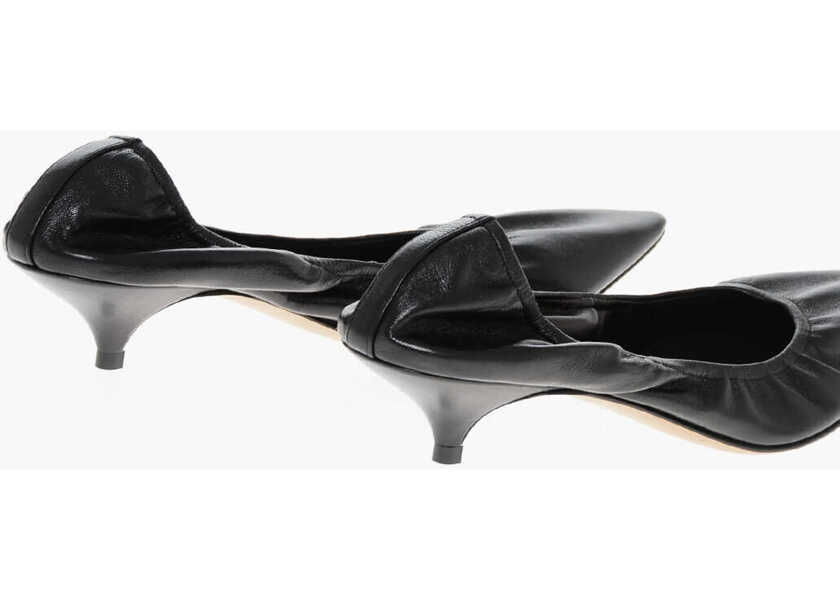 Pantofi stiletto THE ROW Leather Liisa Pumps With Kitten Heel 4Cm Black Femei (BM 18952609) 2