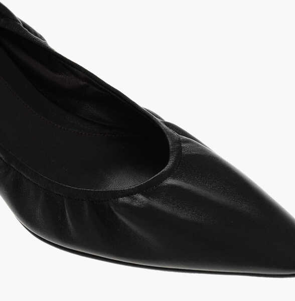 Pantofi stiletto THE ROW Leather Liisa Pumps With Kitten Heel 4Cm Black Femei (BM 18952609) 4