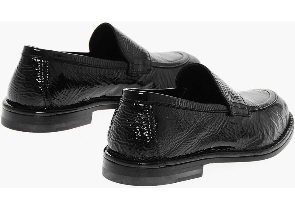 Mocasini PIERRE HARDY Patent Leather Noto Loafers With Cuir Sole Black Femei (BM 18952615) 2