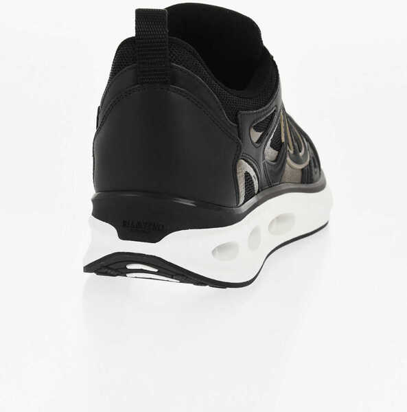 Sneakers Valentino Garavani Leather V-Logo Sneakers With Logo Patch Black Barbati (BM 18952618) 2