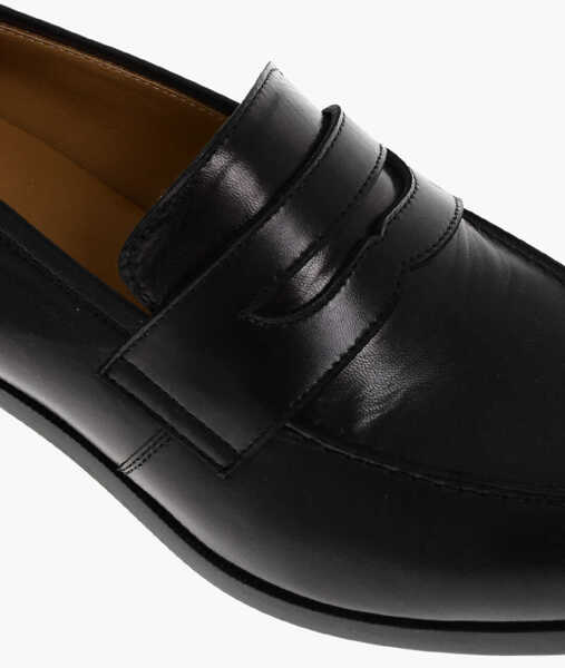 Mocasini THE ROW Leather Vera Penny Loafers 5Cm Black Femei (BM 18952621) 4