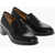 THE ROW Leather Vera Penny Loafers 5Cm Black