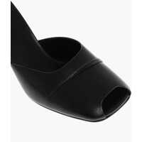 Saboti Dama - Saboti THE ROW Open Toe Milla Leather Mules 8Cm Black Femei (BM 18952627) - B-mall.ro