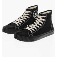 Sneakers Mm22 Canvas Tabi High-Top Sneakers With Contrasting Strings Barbati