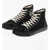 Maison Margiela Mm22 Canvas Tabi High-Top Sneakers With Side Print Black