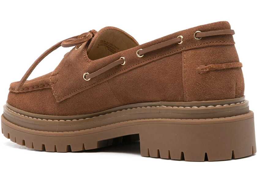 Mocasini Michael Kors Suede Cameron Lace-Up Loafers Brown Femei (BM 18952639) 3