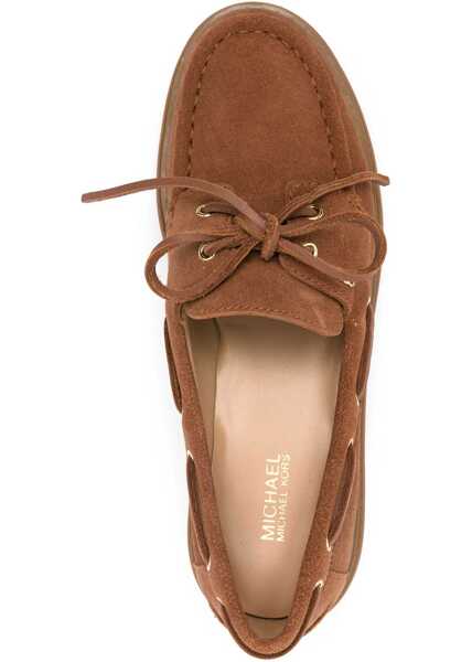 Mocasini Michael Kors Suede Cameron Lace-Up Loafers Brown Femei (BM 18952639) 4