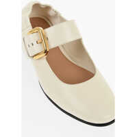 Balerini casual Dama - Balerini casual Bottega Veneta Mary Jane Astaire Ballet Flates Witrh Maxi Buckle White Femei (BM 18952657) - B-mall.ro