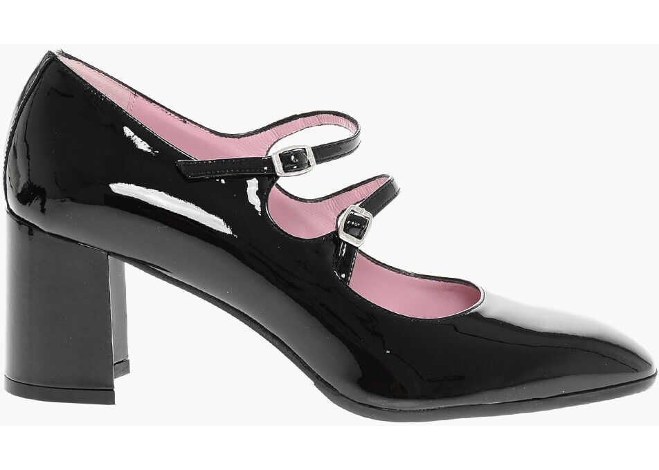 Pantofi stiletto CAREL PARIS Patent Leather Alice Mary Jane Pumps 7Cm Black Femei (BM 18952660) 3