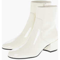 Botine Patent Leather Triomphe Booties With Embossed Logo 5Cm Femei