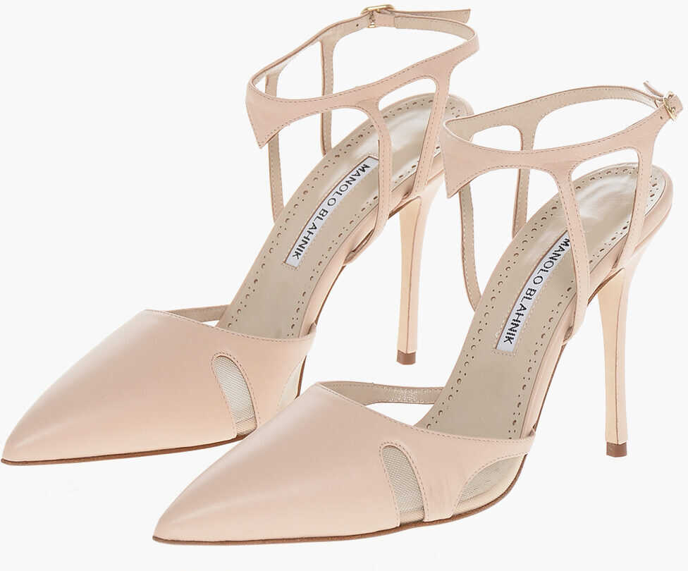 Pantofi stiletto Manolo Blahnik Leather Arcadia Pumps With Stiletto Heel 11Cm Pink Femei (BM 18952783) 1