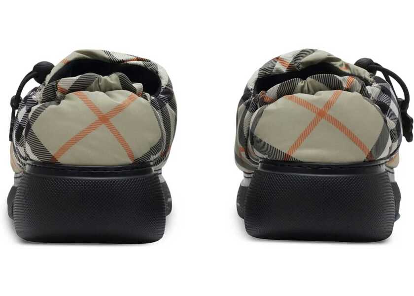Saboti Burberry Tartan Patterned Puffy Quilted Mules Beige Barbati (BM 18952792) 3
