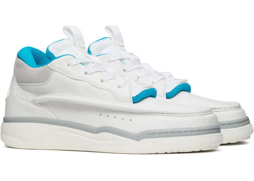 Sneakers Valentino Garavani Leather Runboot Mid-Top Sneakers White Barbati (BM 18952801) 2