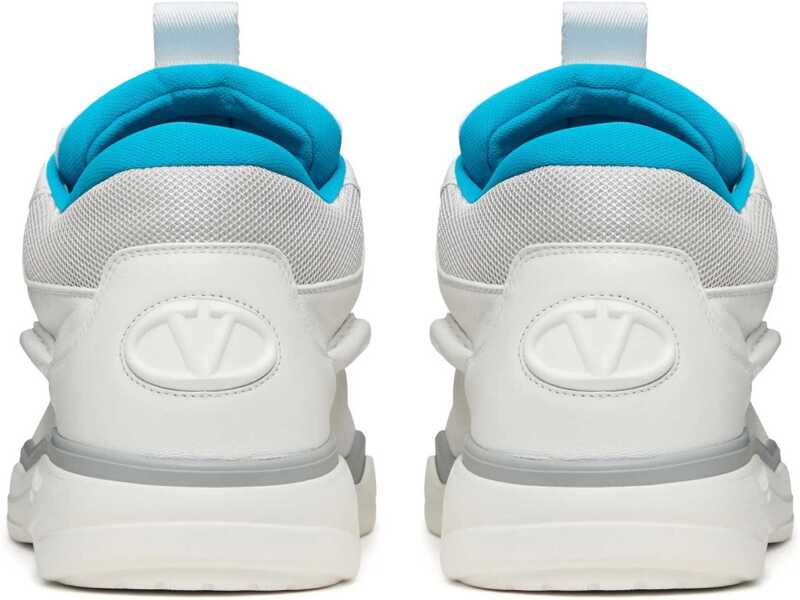 Sneakers Valentino Garavani Leather Runboot Mid-Top Sneakers White Barbati (BM 18952801) 3