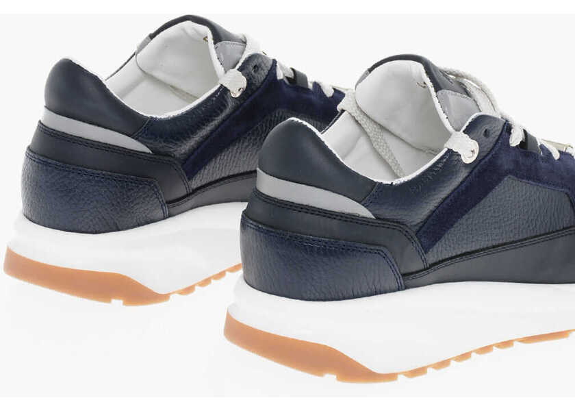 Sneakers Moorer Lace-Up Hopian Sneakers With Suede Inserts Blue Barbati (BM 18952810) 2