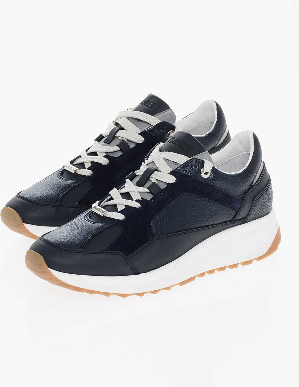 Sneakers Moorer Lace-Up Hopian Sneakers With Suede Inserts Blue Barbati (BM 18952810) 1