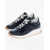 Moorer Lace-Up Hopian Sneakers With Suede Inserts Blue