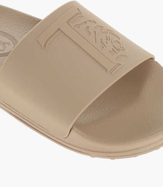 Sandale TODS Rubber Slides With Embossed Logo Beige Barbati (BM 18952813) 4