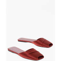 Papuci Satin Milla Flat Mules Femei