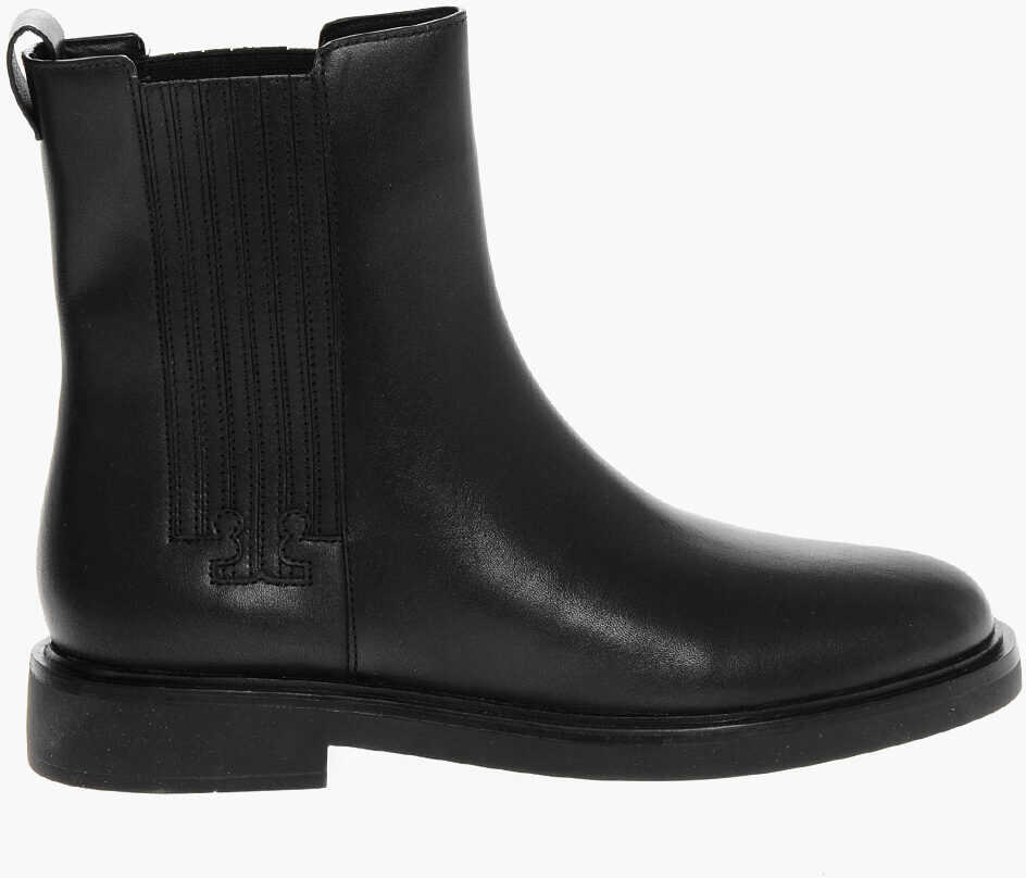 Botine Tory Burch Leather T-Gore Chelsea Booties Black Femei (BM 18952867) 3