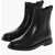 Tory Burch Leather T-Gore Chelsea Booties Black