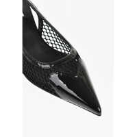Pantofi stiletto Dama - Pantofi stiletto Alaa Mesh Slingbacks With Patent Leather Details 5Cm Black Femei (BM 18952879) - B-mall.ro