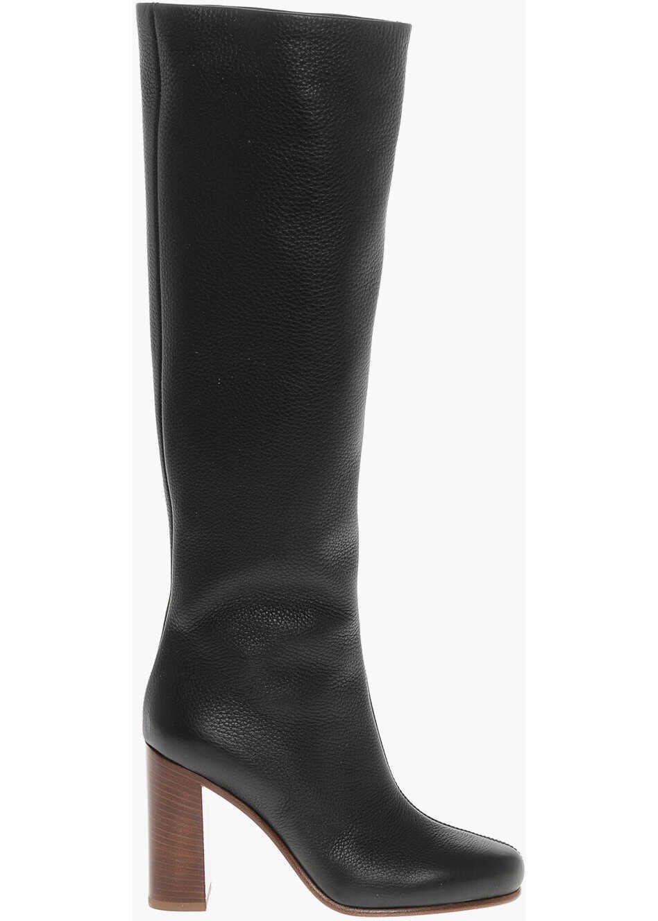Cizme lungi Khaite Textured Leather Willow Under The Knee Boots 10Cm Black Femei (BM 18952903) 3
