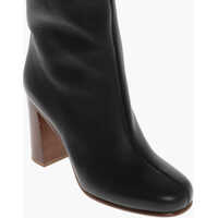 Cizme lungi Dama - Cizme lungi Khaite Textured Leather Willow Under The Knee Boots 10Cm Black Femei (BM 18952903) - B-mall.ro