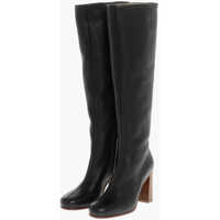 Cizme lungi Textured Leather Willow Under The Knee Boots 10Cm Femei