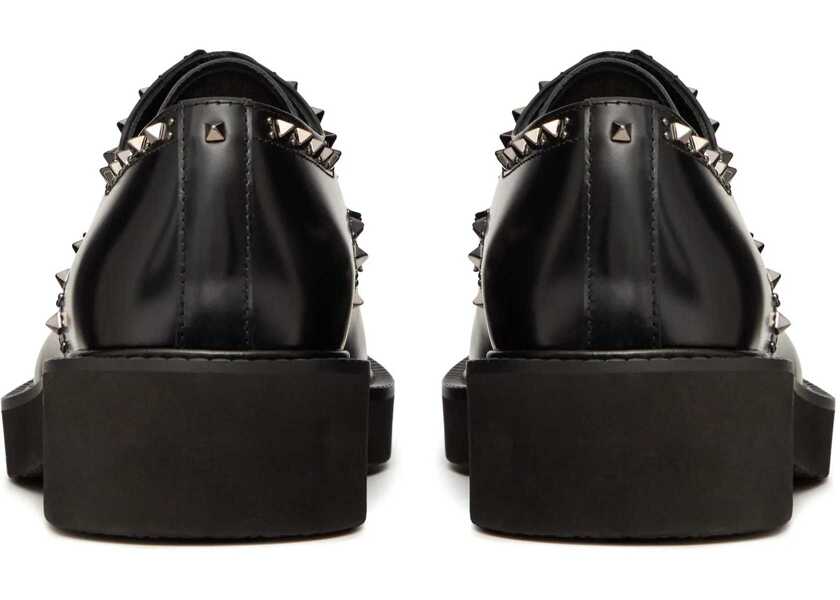 Mocasini Valentino Garavani Leather Rockstud Penny Loafers With Studs Black Barbati (BM 18952966) 3