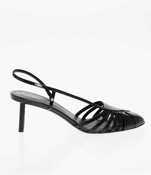 Pantofi stiletto Salvatore Ferragamo Patent Leather Edyna Slingbacks With Stiletto Heel 6Cm Black Femei (BM 18952978) 3