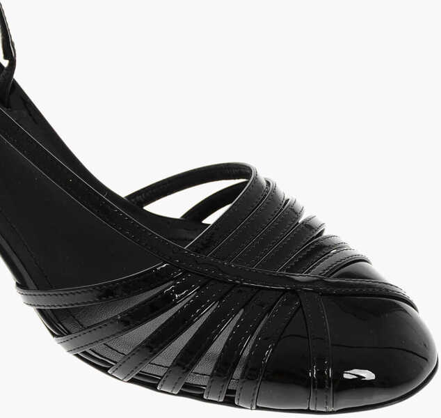 Pantofi stiletto Salvatore Ferragamo Patent Leather Edyna Slingbacks With Stiletto Heel 6Cm Black Femei (BM 18952978) 4