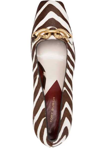 Pantofi stiletto Tory Burch Pony Hair Jessa Pumps With Zebra Pattern 9Cm Brown Femei (BM 18952981) 4