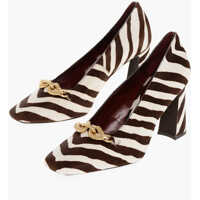 Pantofi stiletto Pony Hair Jessa Pumps With Zebra Pattern 9Cm Femei