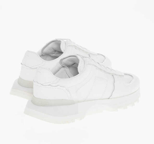 Sneakers Maison Margiela Mm22 Solid Color Leather Low Top Sneakers White Barbati (BM 18952996) 2