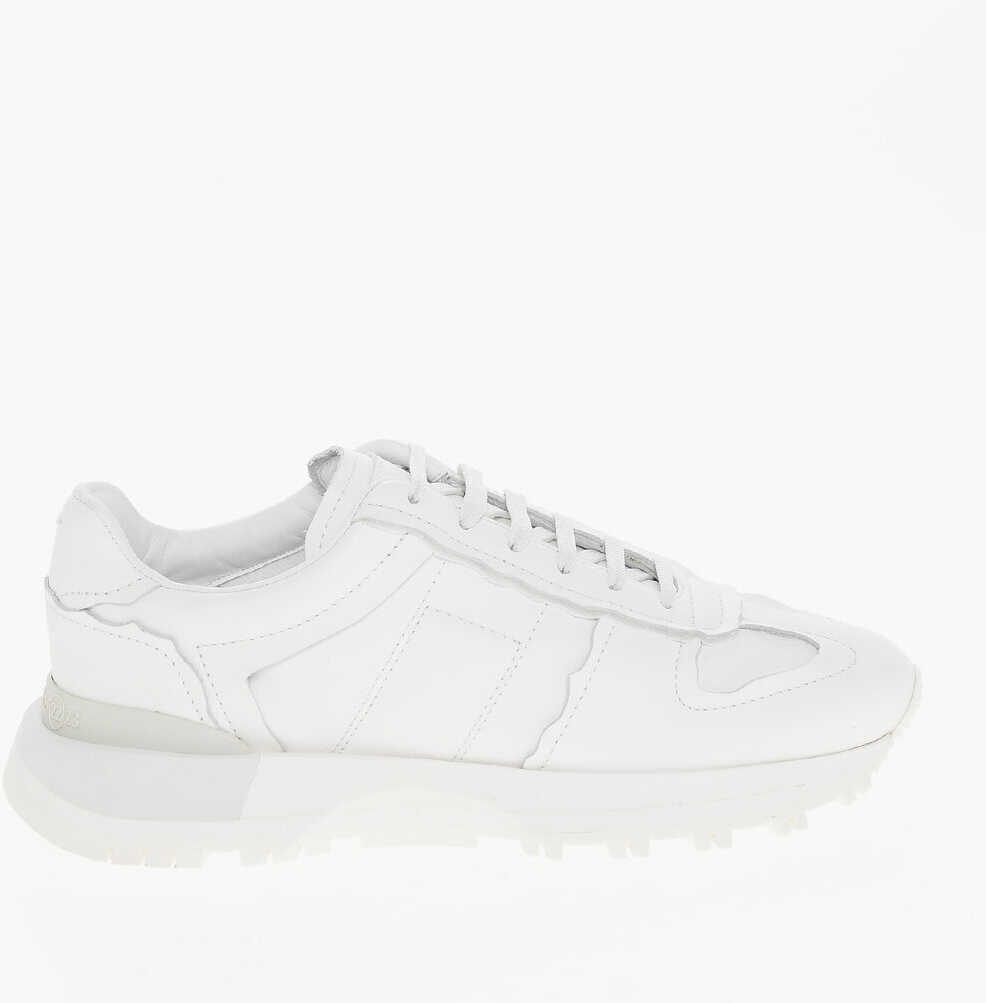 Sneakers Maison Margiela Mm22 Solid Color Leather Low Top Sneakers White Barbati (BM 18952996) 3