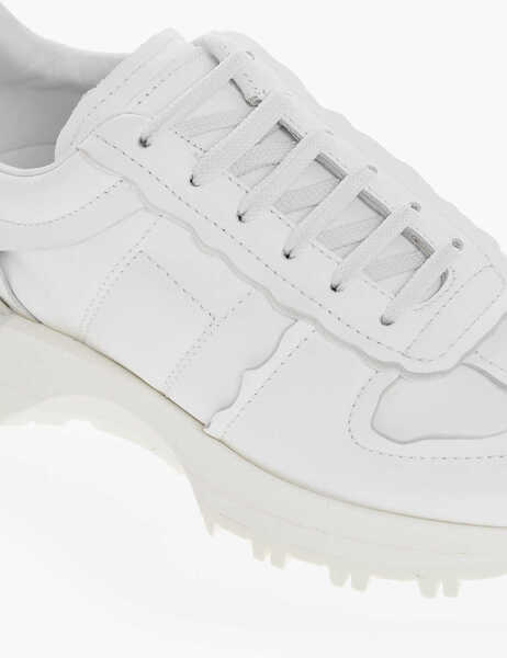 Sneakers Maison Margiela Mm22 Solid Color Leather Low Top Sneakers White Barbati (BM 18952996) 4