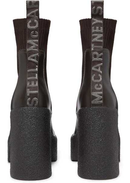 Botine Stella McCartney Platform Sole Skyla Chelsea Booties 12Cm Brown Femei (BM 18953008) 3