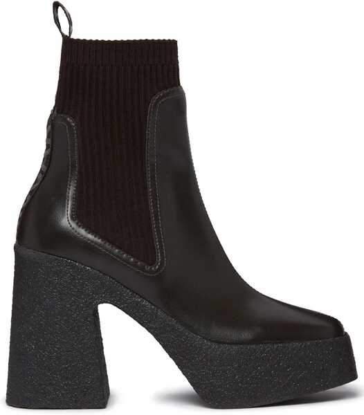 Botine Stella McCartney Platform Sole Skyla Chelsea Booties 12Cm Brown Femei (BM 18953008) 1