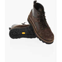 Ghete Suede Peka Camp Lace-Up Booties With Vibram Sole Barbati
