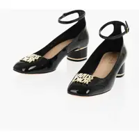 Pantofi stiletto Patent Leather Miss Dior Pumps With Ankle Strap 4Cm Femei