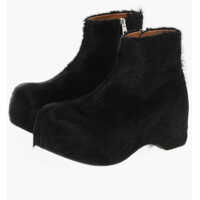 Botine Fur Booties With Inner Zip Femei